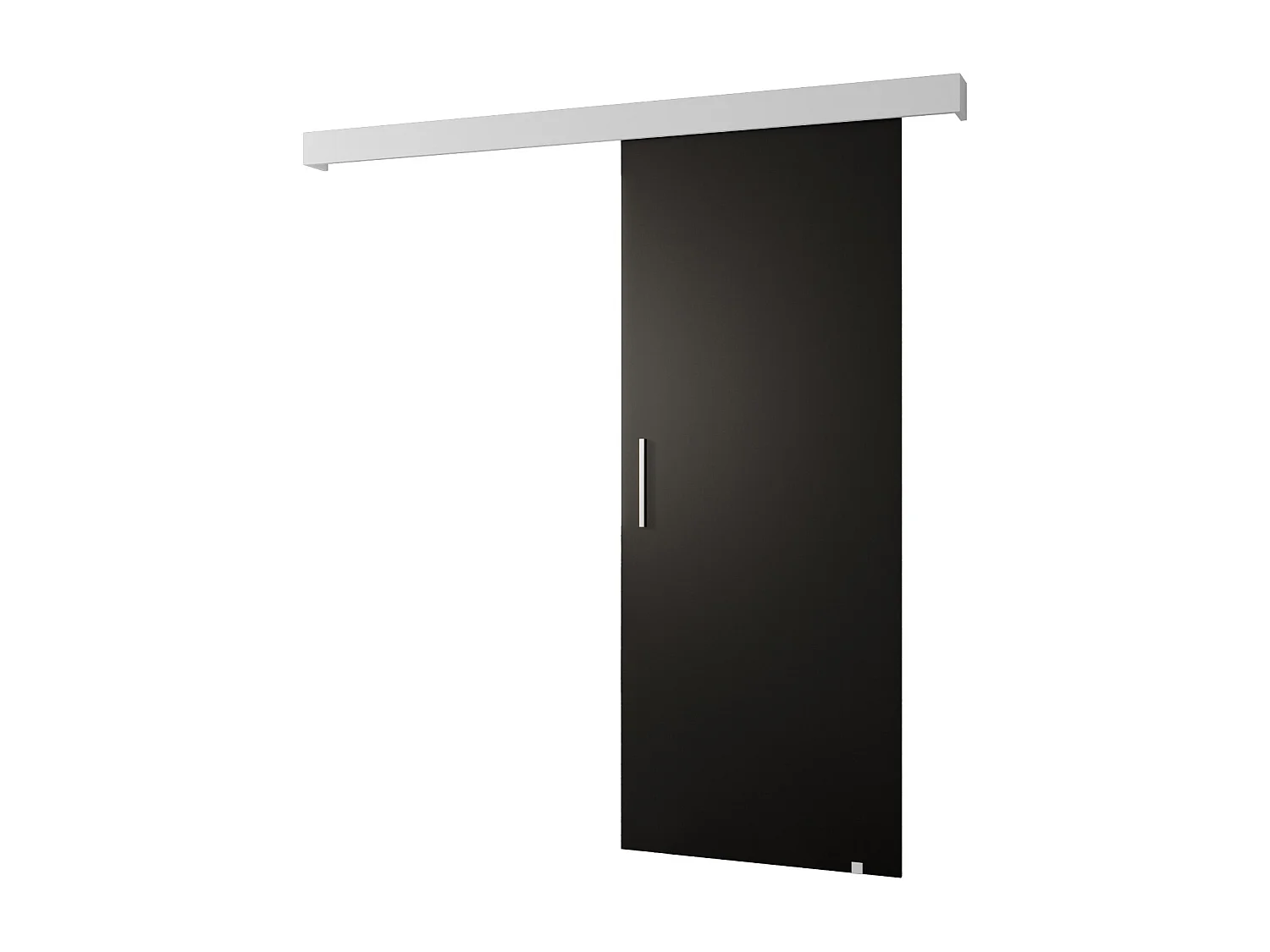 Portes coulissantes Salwador I 90x204 cm (Noir / Blanc / Argent)