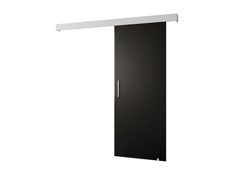 Portes coulissantes Salwador I 90x204 cm (Noir / Blanc / Argent)