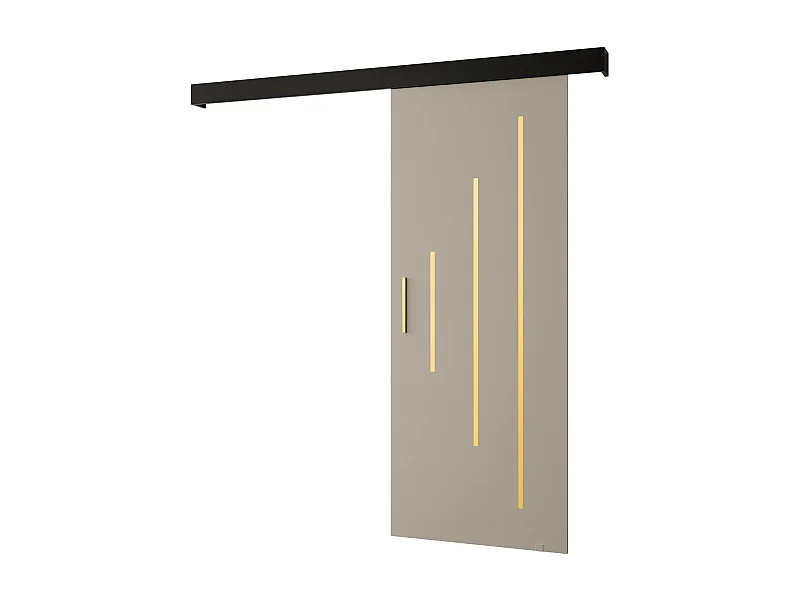 Portes coulissantes Salwador Y 80x204 cm (Cachemire / Noir / Or)
