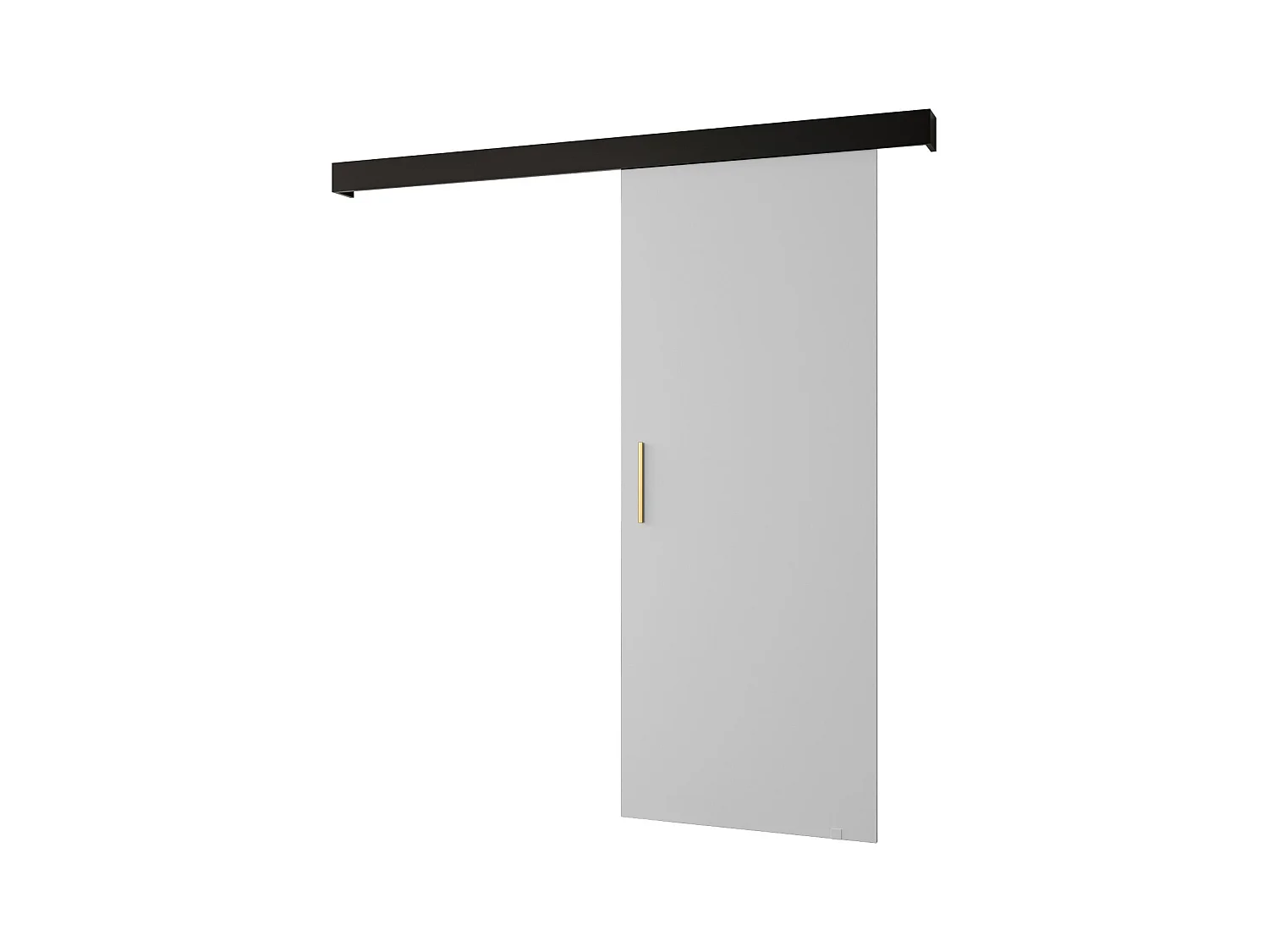 Portes coulissantes Salwador I 90x204 cm (Blanc / Noir / Or)