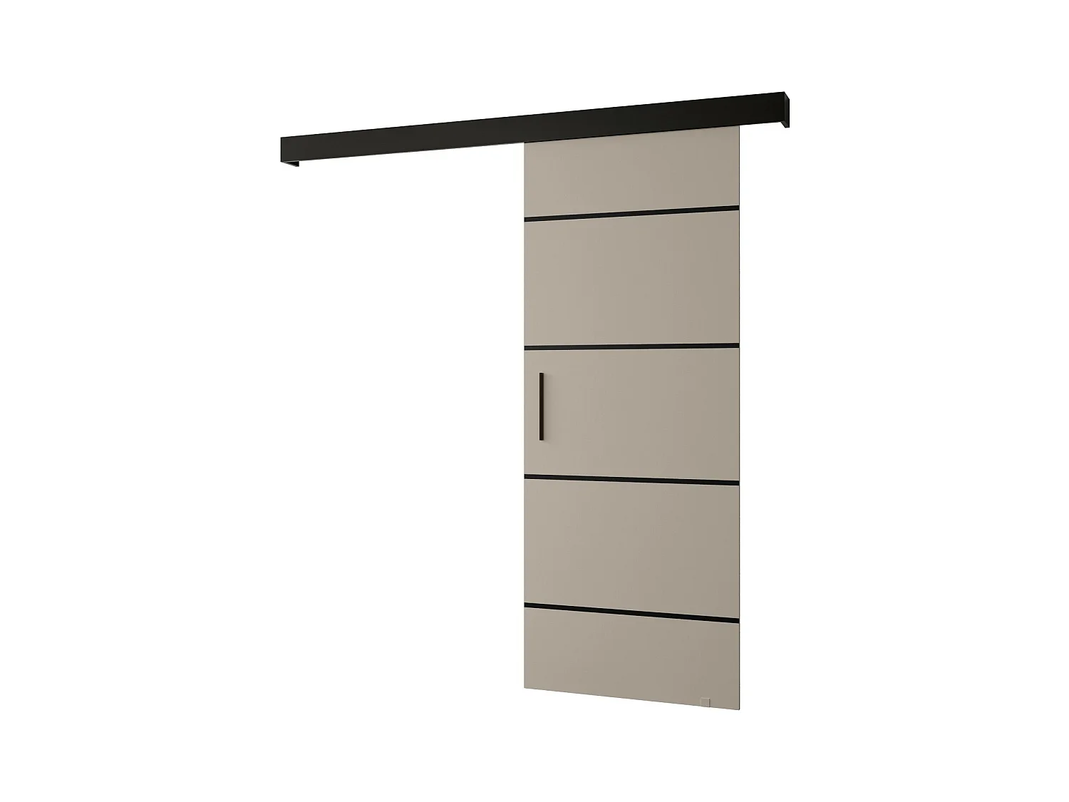Schuifdeuren Salwador IV 90x204 cm (Casjmier / Zwart / Zwart)