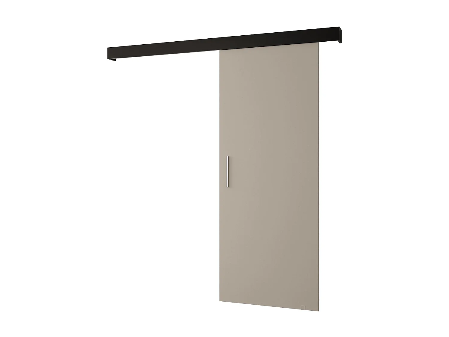 Schiebetür Salwador I 80x204 cm (Kaschmir / Schwarz / Silber)