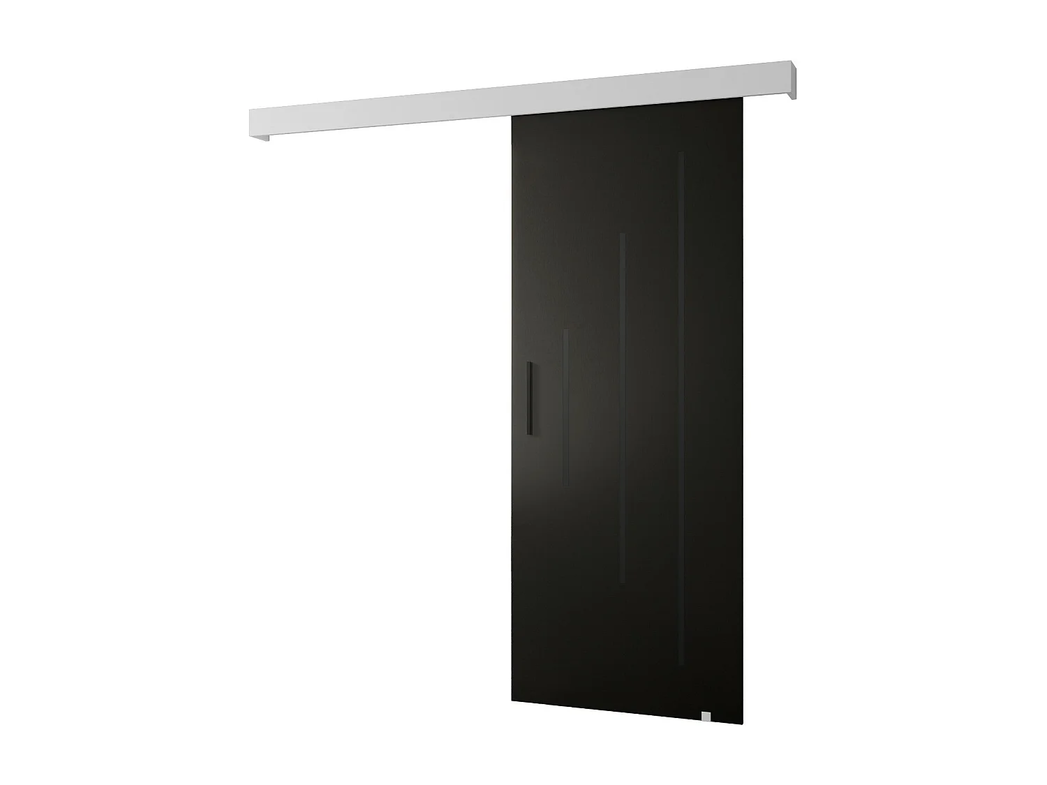 Porte scorrevoli Salwador Y 90x204 cm (Nero / Bianco / Nero)