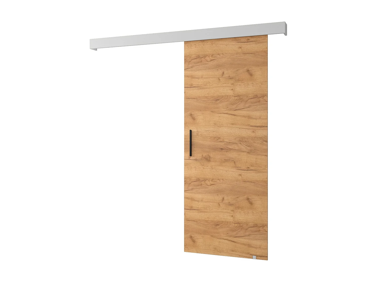 Portes coulissantes Salwador I 70x204 cm (Chêne Craft / Blanc / Noir)