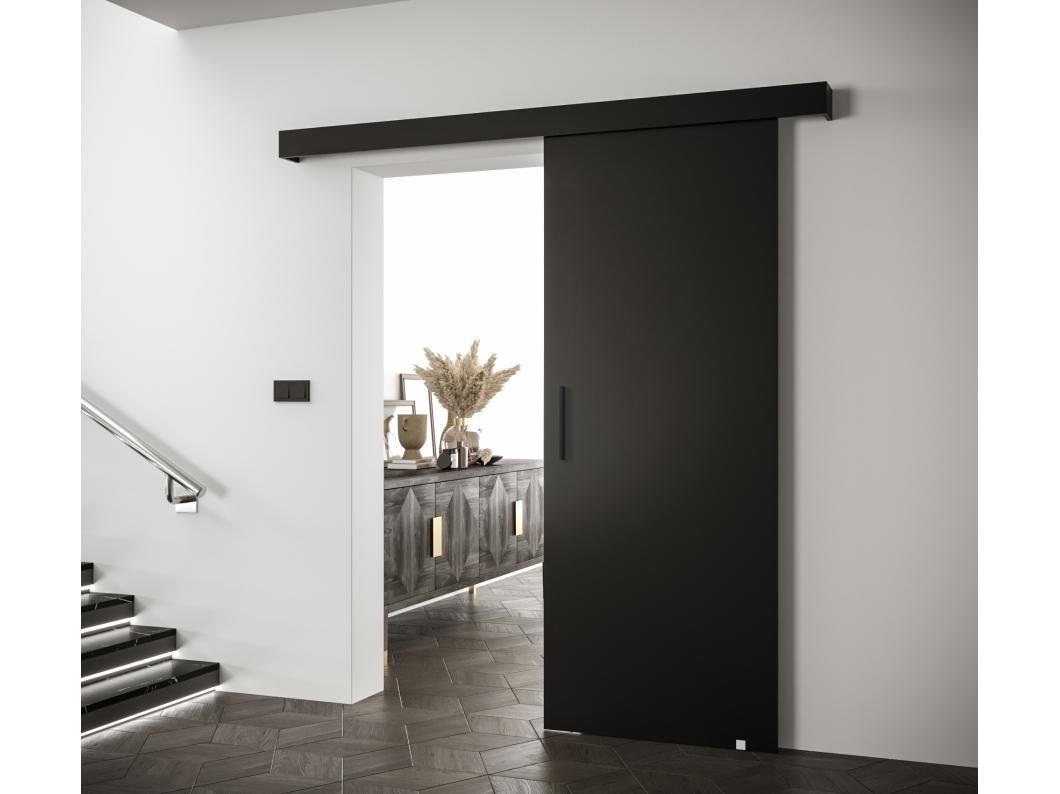 Schuifdeuren Salwador I 90x204 cm (Zwart / Zwart / Zwart)