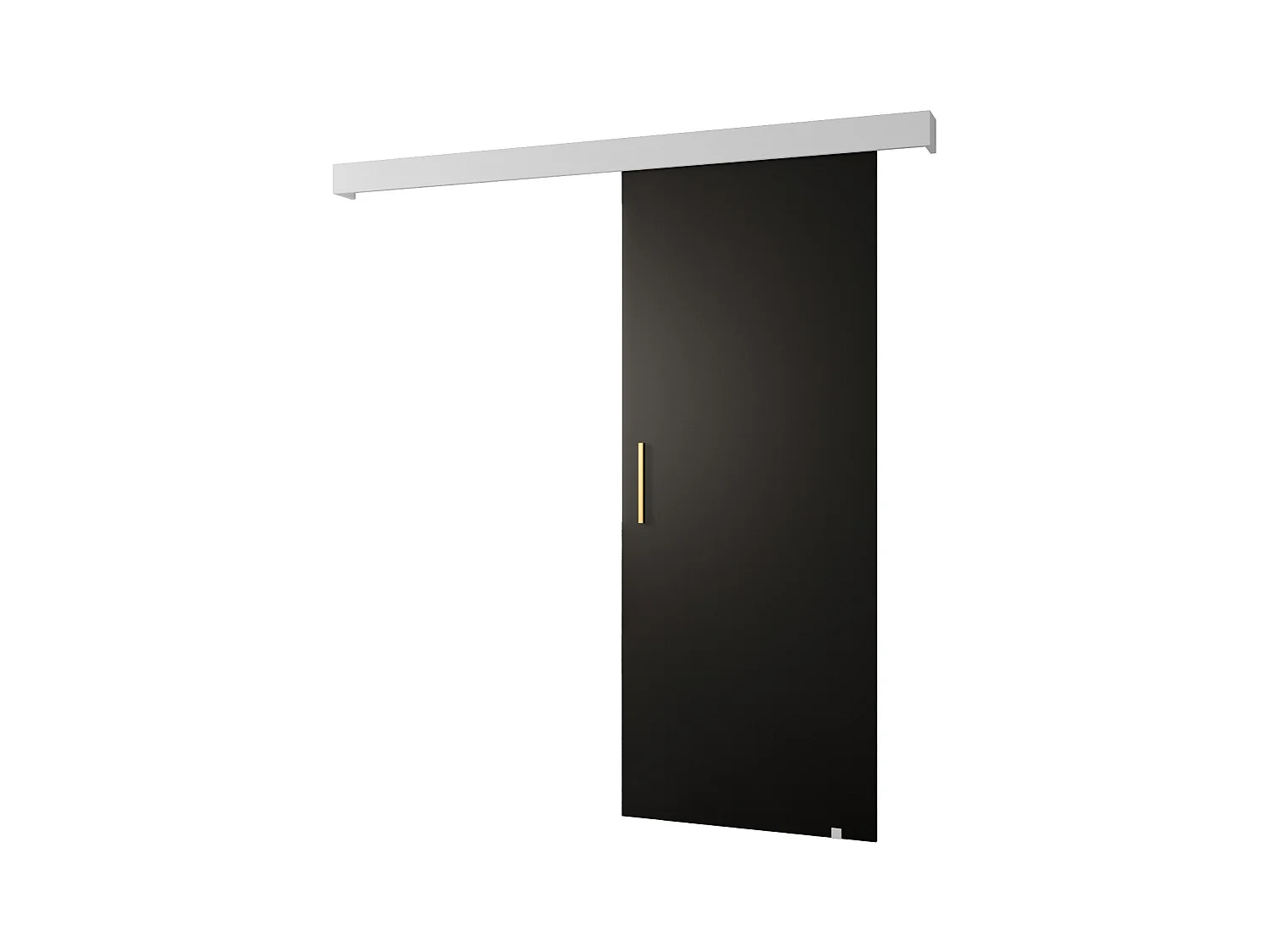 Portes coulissantes Salwador I 70x204 cm (Noir / Blanc / Or)