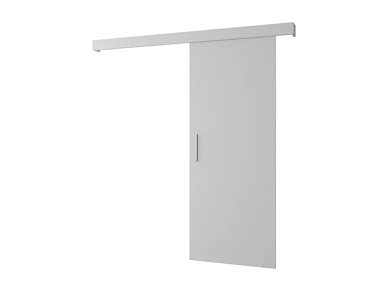 Porte scorrevoli Salwador I 90x204 cm (Bianco / Bianco / Argento)