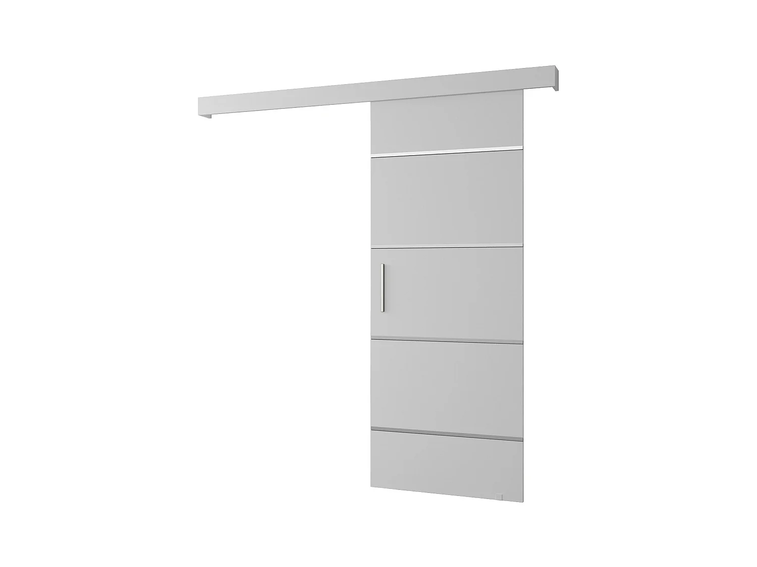 Schuifdeuren Salwador IV 70x204 cm (Wit / Wit / Zilver)