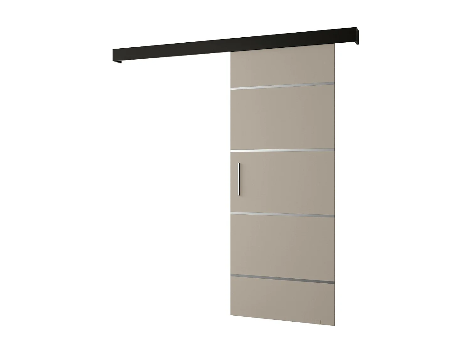 Portes coulissantes Salwador IV 70x204 cm (Cachemire / Noir / Argent)