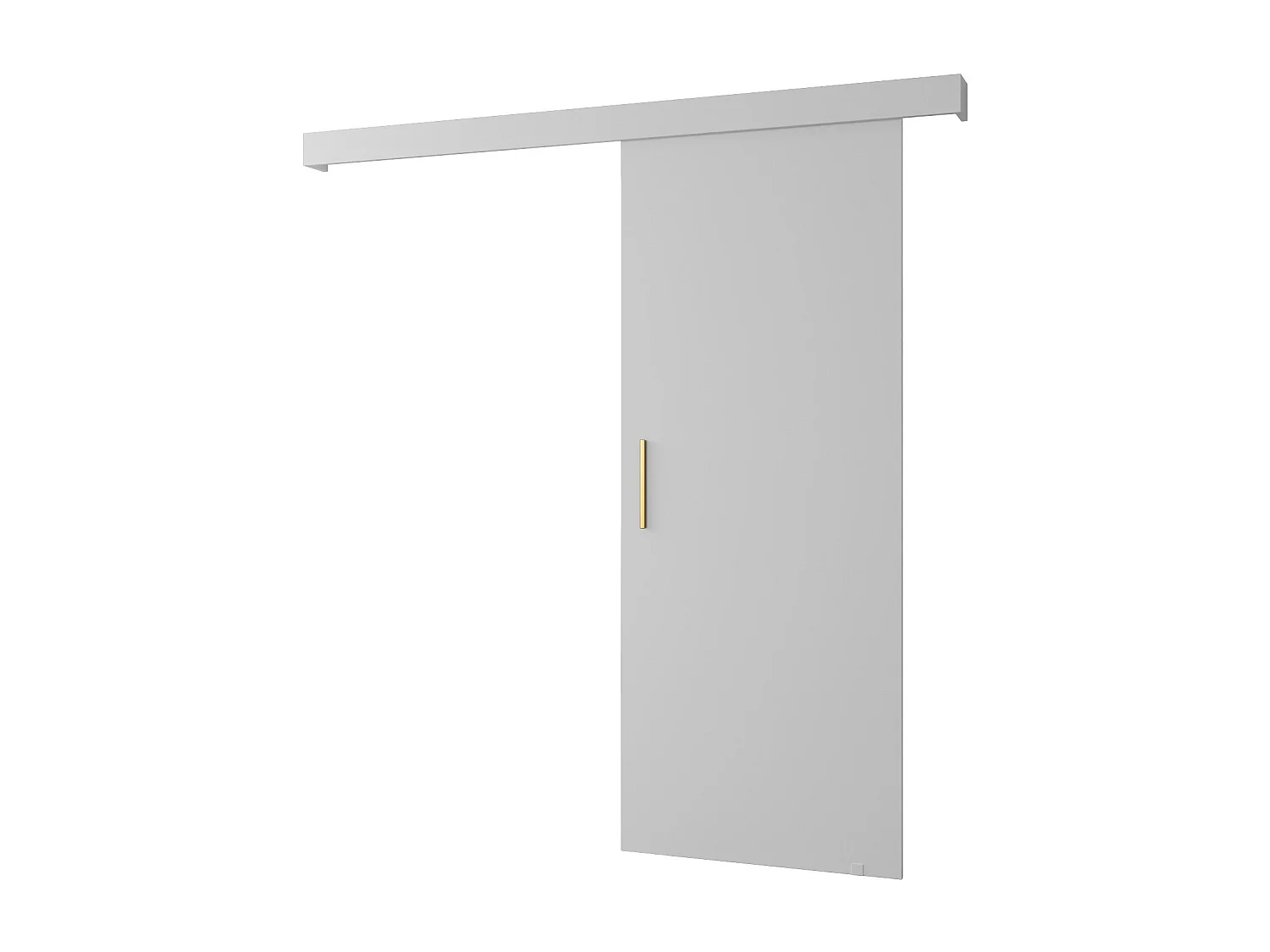 Portas de correr Salwador I 80x204 cm (Branco / Branco / Dourado)
