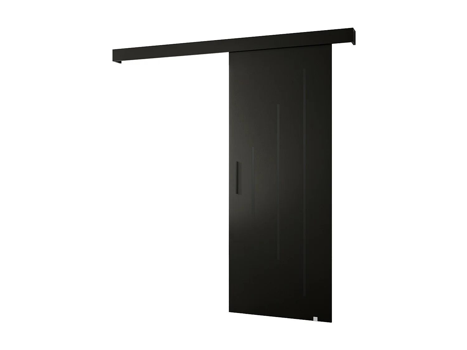 Portes coulissantes Salwador Y 80x204 cm (Noir / Noir / Noir)