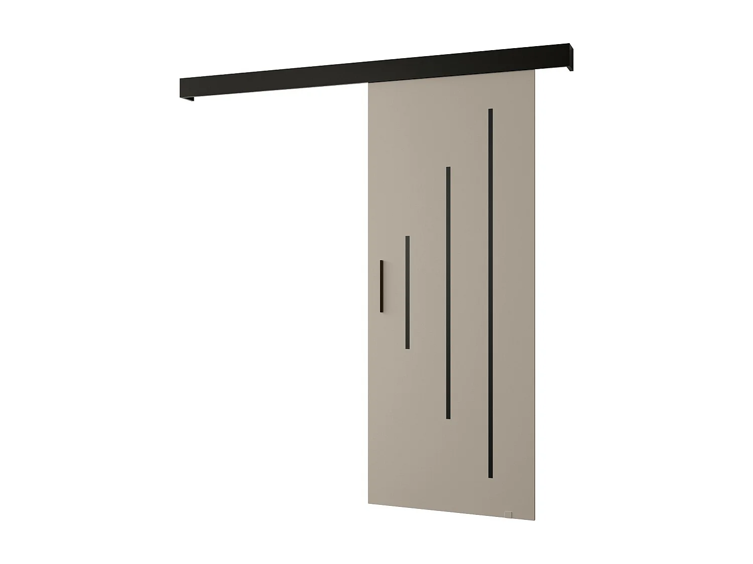 Portes coulissantes Salwador Y 70x204 cm (Cachemire / Noir / Noir)