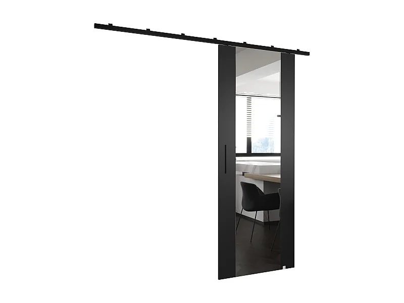 Portes coulissantes Zonda II 90x204 cm (Noir)