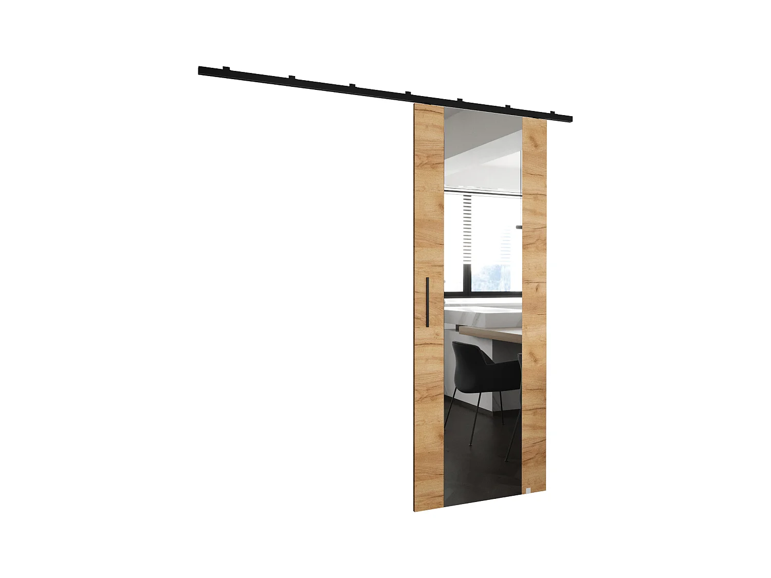 Schiebetür Zonda II 90x204 cm (Kraft Eiche)