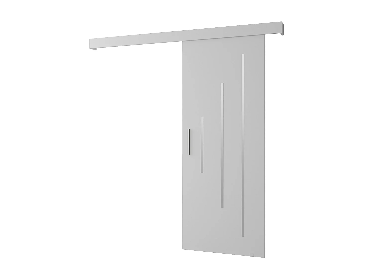 Schuifdeuren Salwador Y 70x204 cm (Wit / Wit / Zilver)