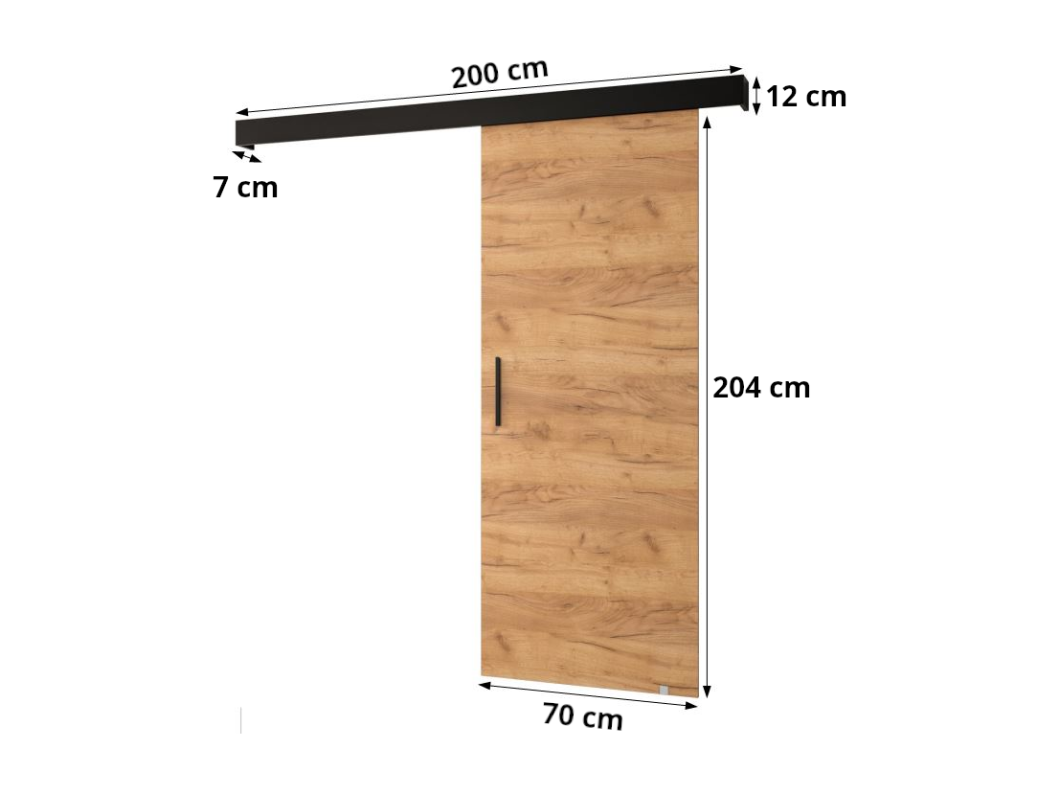 Porte scorrevoli Salwador Y 70x204 cm (Bianco / Bianco / Argento)