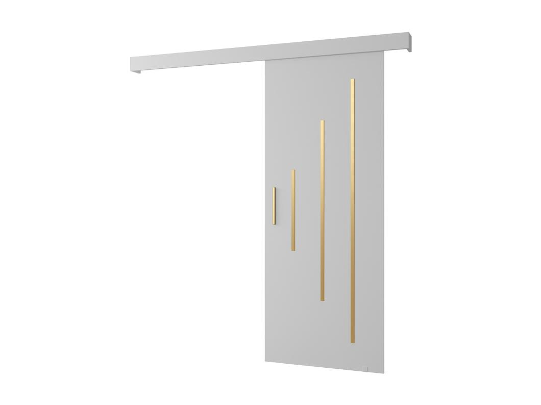 Schuifdeuren Salwador Y 70x204 cm (Wit / Wit / Gouden)