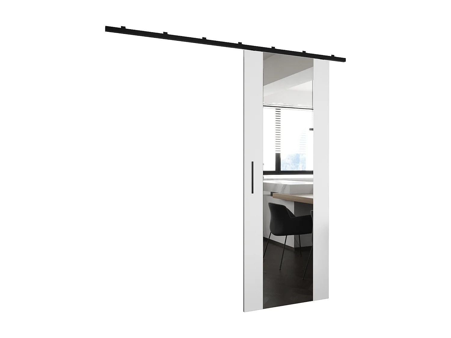 Porte scorrevoli Zonda II 70x204 cm (Bianco)