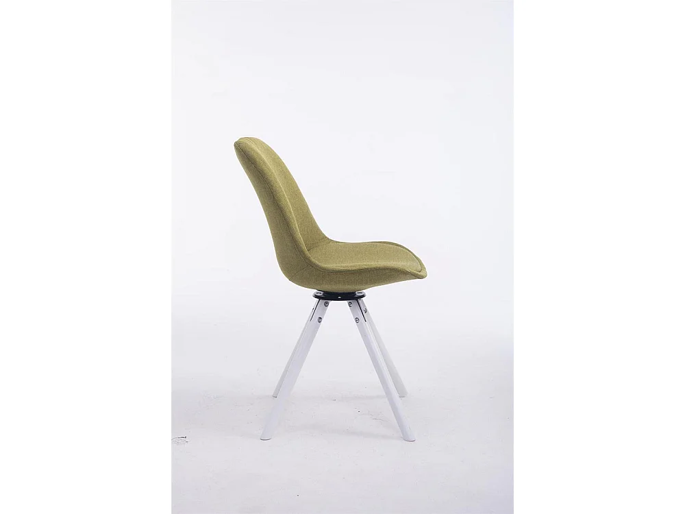 Chaise de conférence - Tissu & Blanc - Vert - Troyes