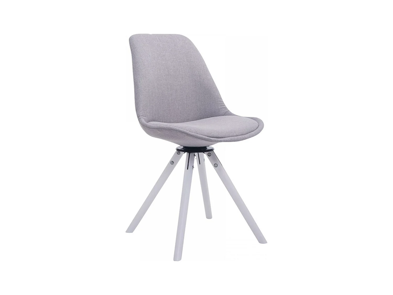 Chaise de conférence - Tissu & Bois - Gris - Troyes