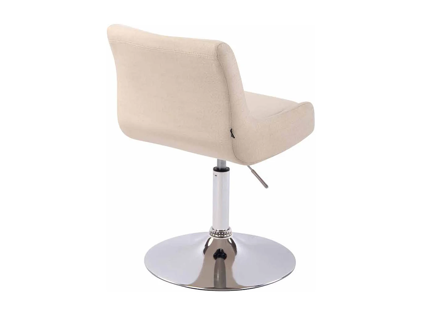Fauteuil pivotant - Tissu & Blanc - Crème - Club