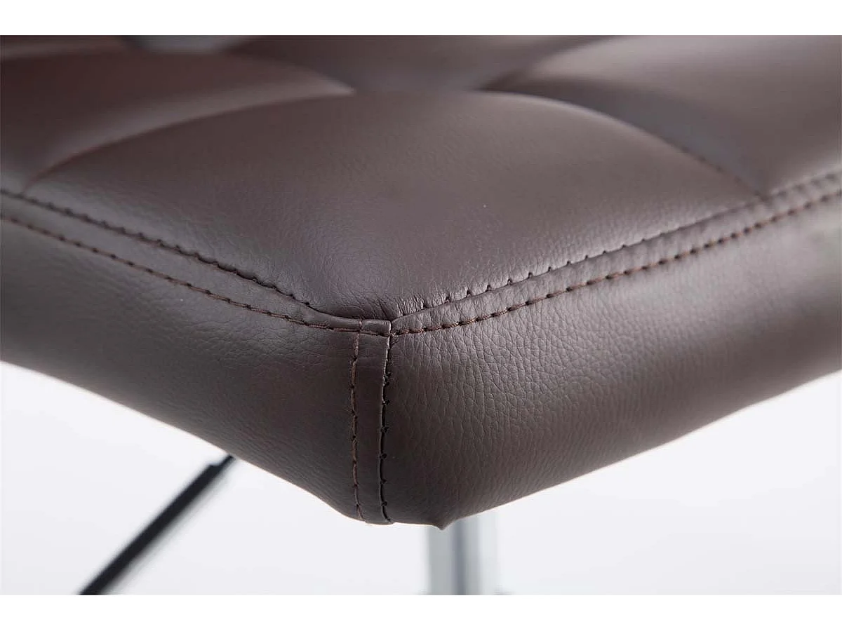 Set van 2  Draaibare fauteuil - Kunstleer & wit - bruin - Palma V2