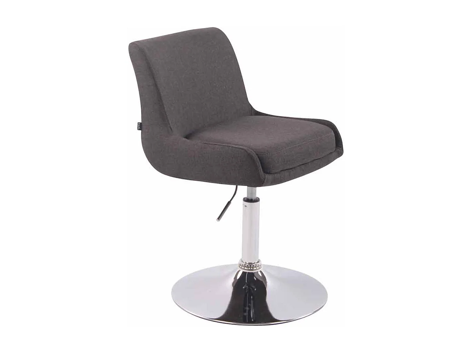 Fauteuil pivotant - Tissu & Blanc - Gris foncé - Club