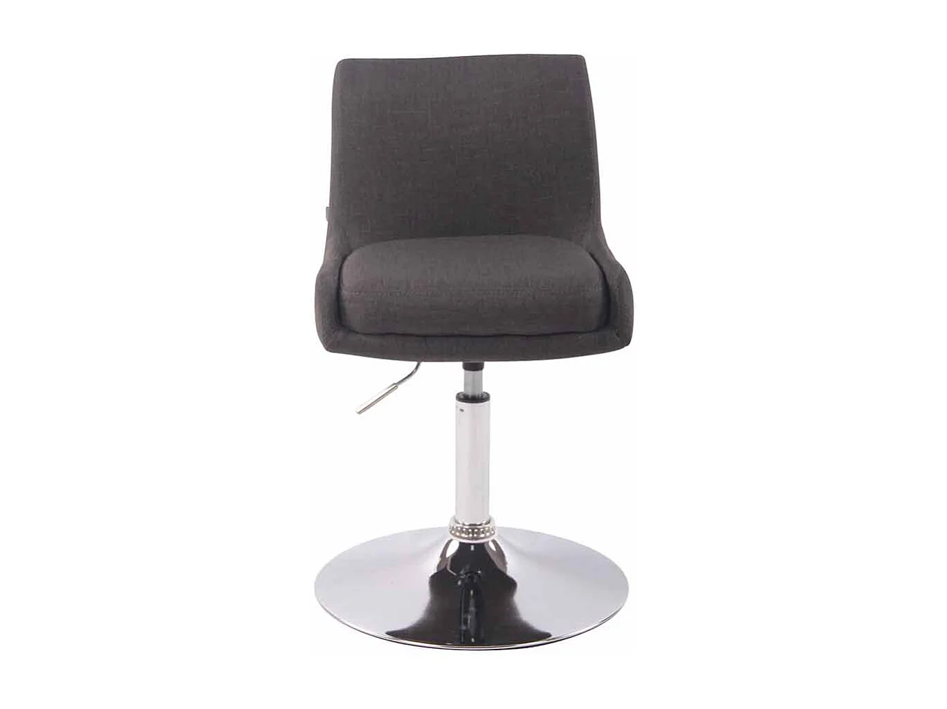 Fauteuil pivotant - Tissu & Blanc - Gris foncé - Club