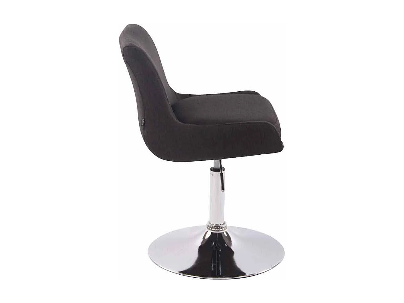 Fauteuil pivotant - Tissu & Blanc - Gris foncé - Club