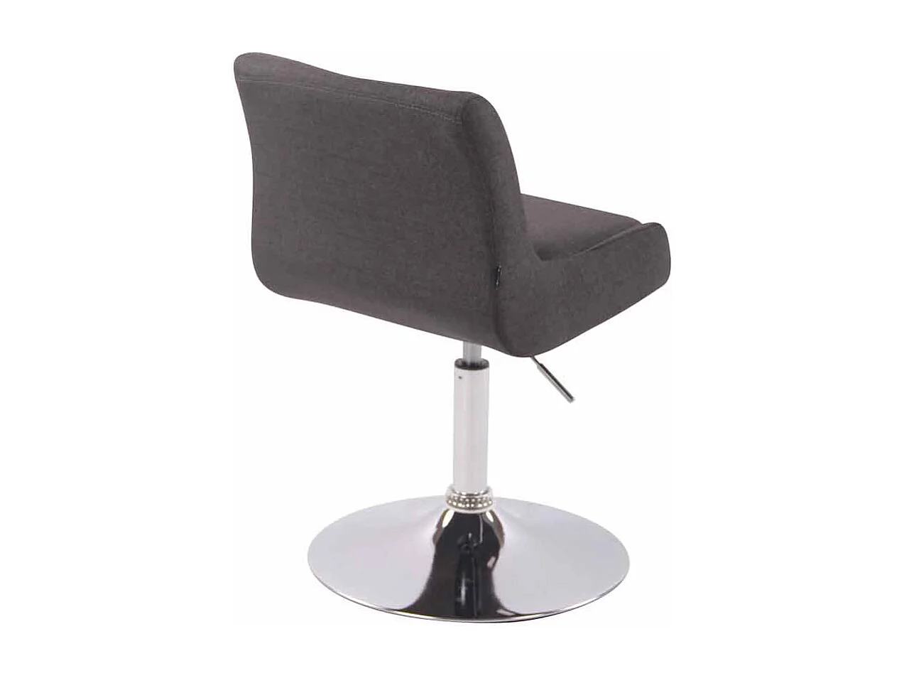 Fauteuil pivotant - Tissu & Blanc - Gris foncé - Club