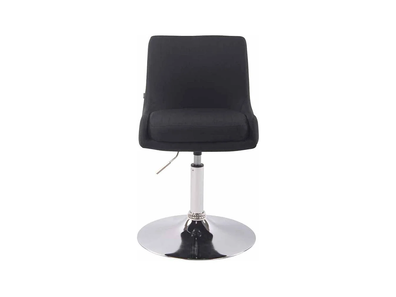 Fauteuil pivotant - Tissu & Blanc - Noir - Club