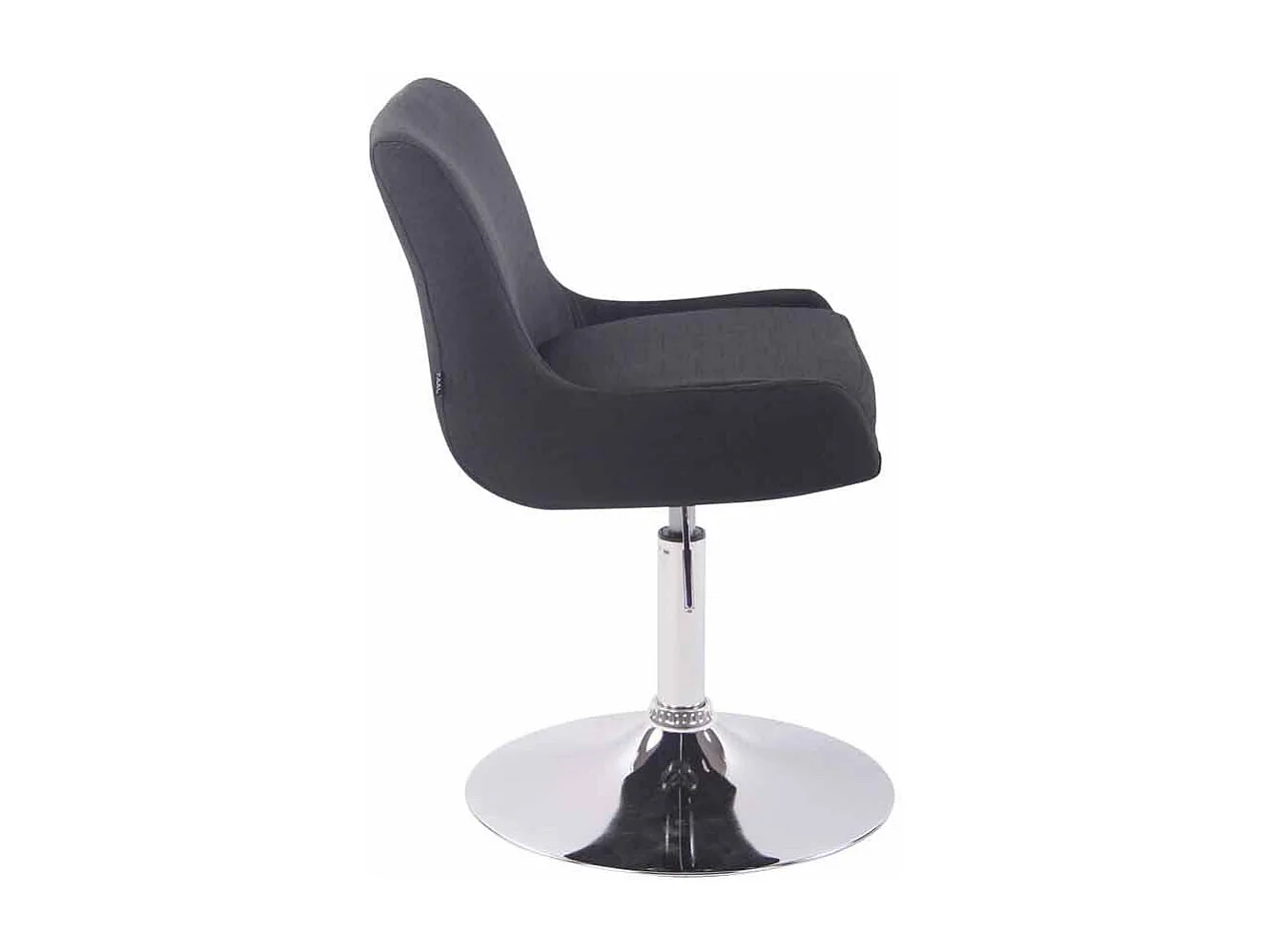 Fauteuil pivotant - Tissu & Blanc - Noir - Club