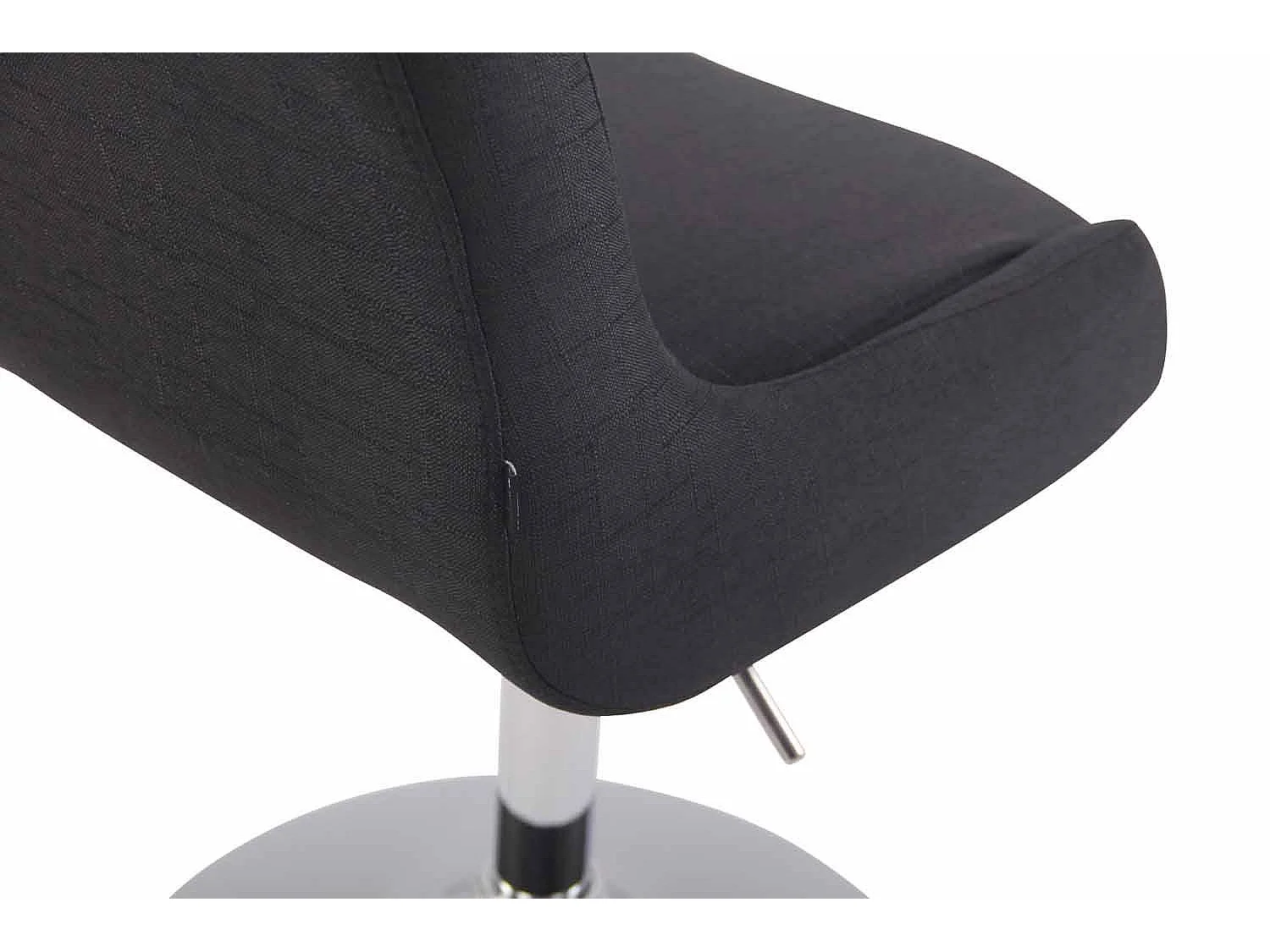 Fauteuil pivotant - Tissu & Blanc - Noir - Club