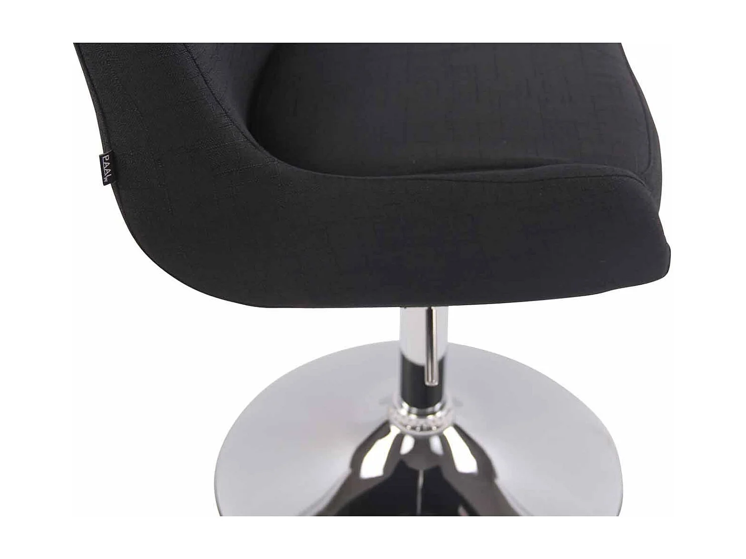Fauteuil pivotant - Tissu & Blanc - Noir - Club