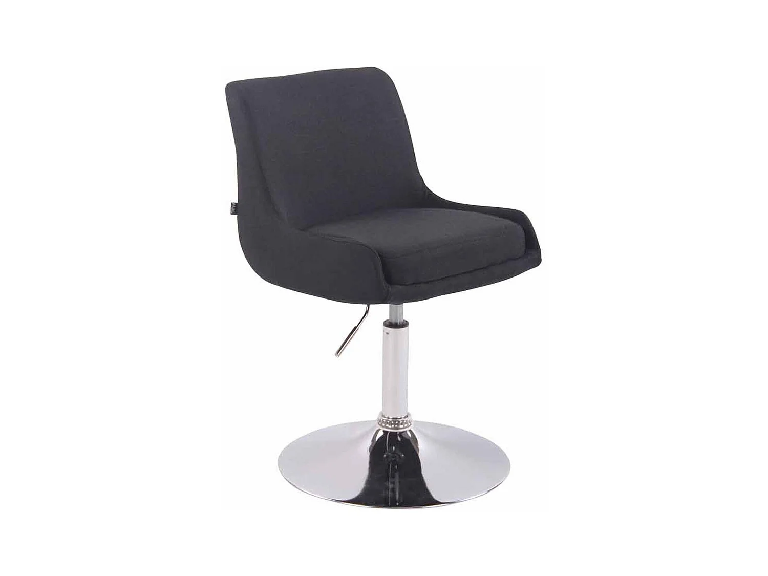Fauteuil pivotant - Tissu & Blanc - Noir - Club