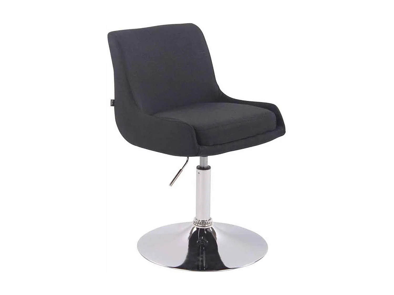 Fauteuil pivotant - Tissu & Blanc - Noir - Club