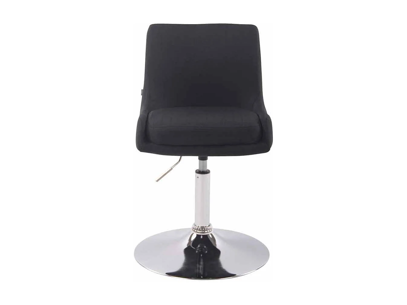 Fauteuil pivotant - Tissu & Blanc - Noir - Club