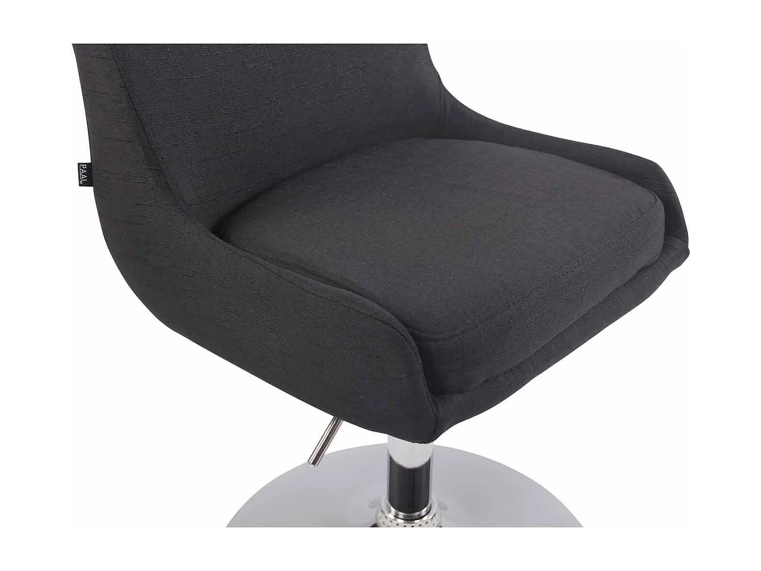 Fauteuil pivotant - Tissu & Blanc - Noir - Club