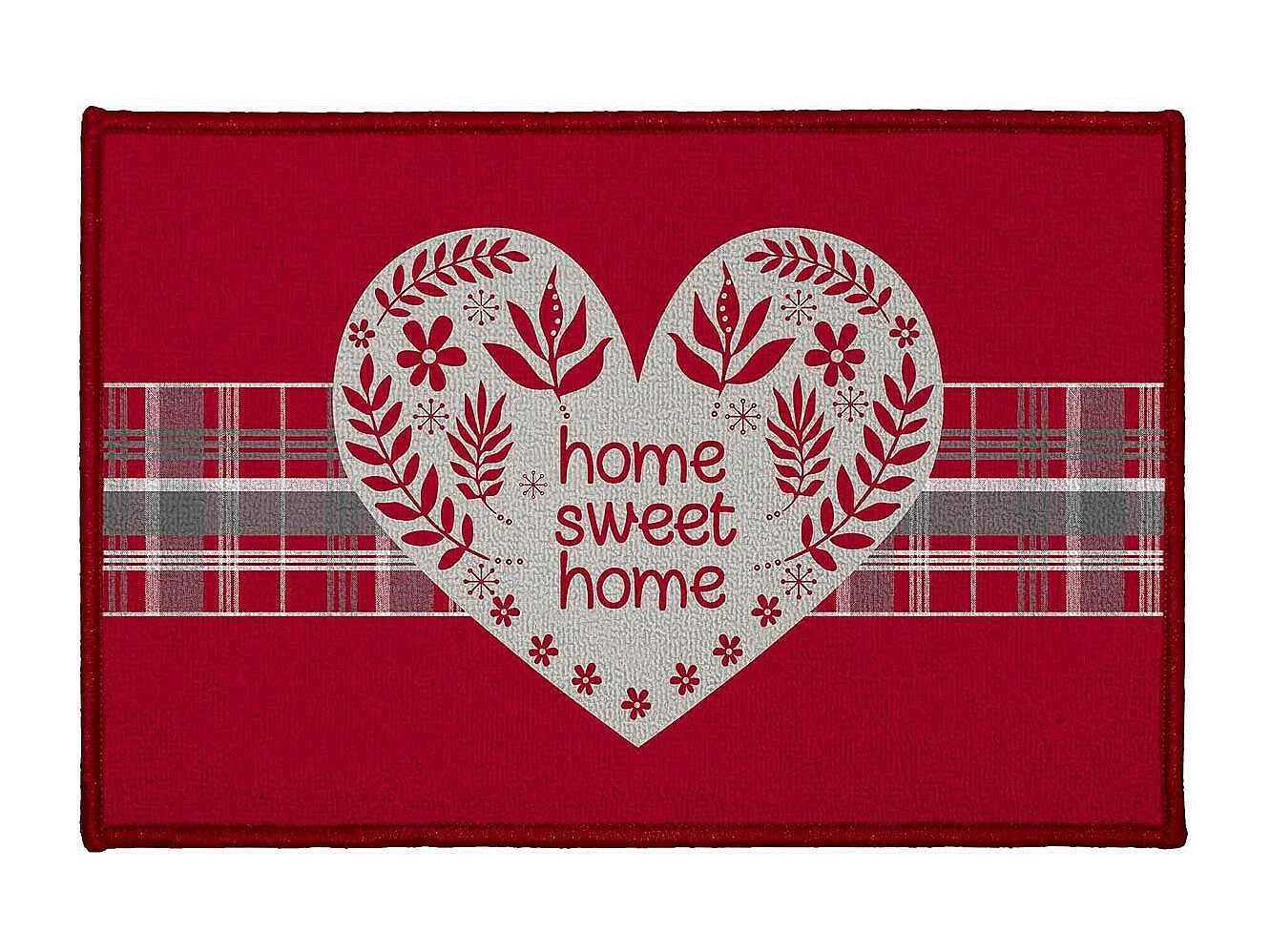 Tapis d'Entrée "Sweet Heart" 40x60cm Rouge