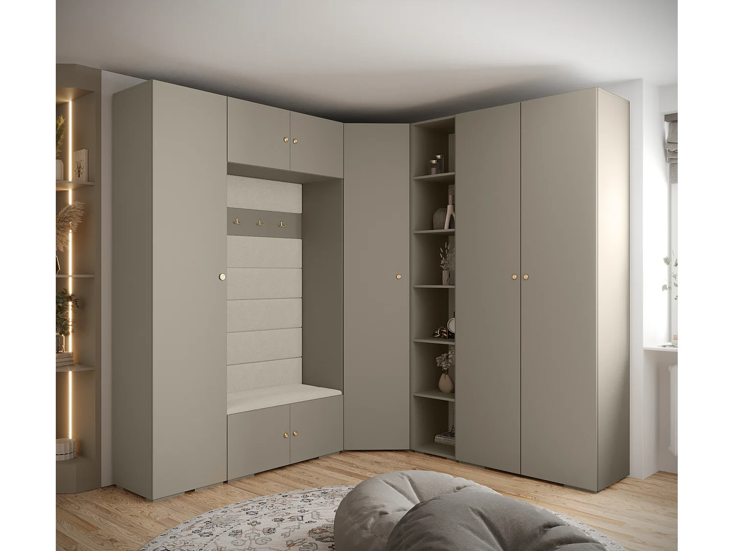 Inova 2 armario con puertas batientes 236,7/232/47