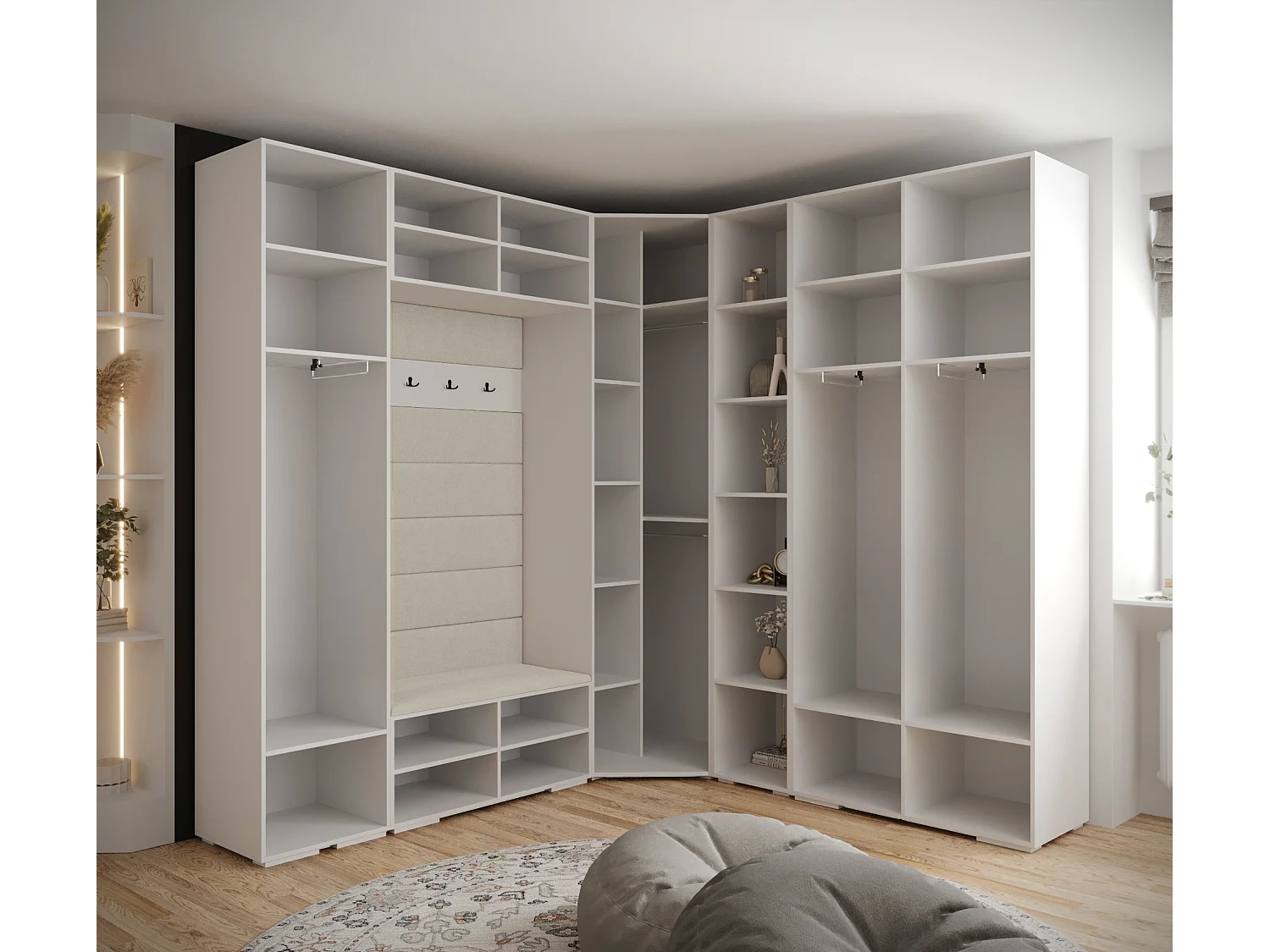 Inova 2 armario con puertas batientes 236,7/232/47