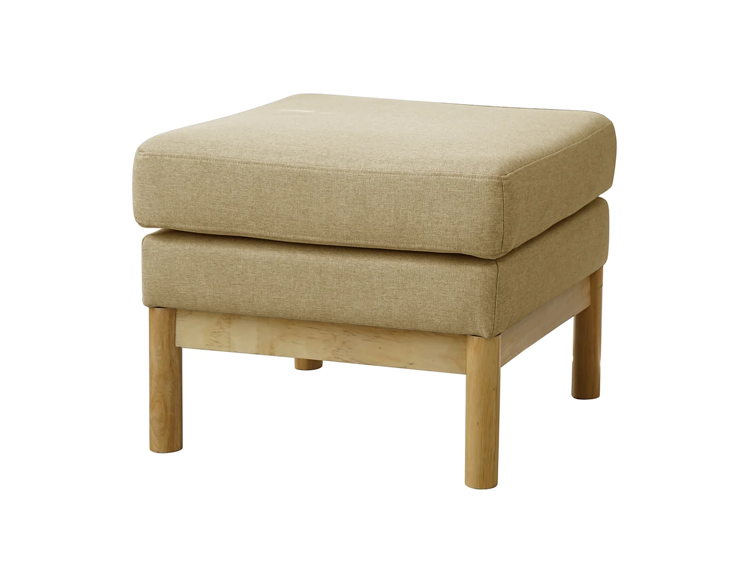 Tabouret SVITA HOLLY, banc, repose-pieds, coiffeuse, chaise, beige/naturel