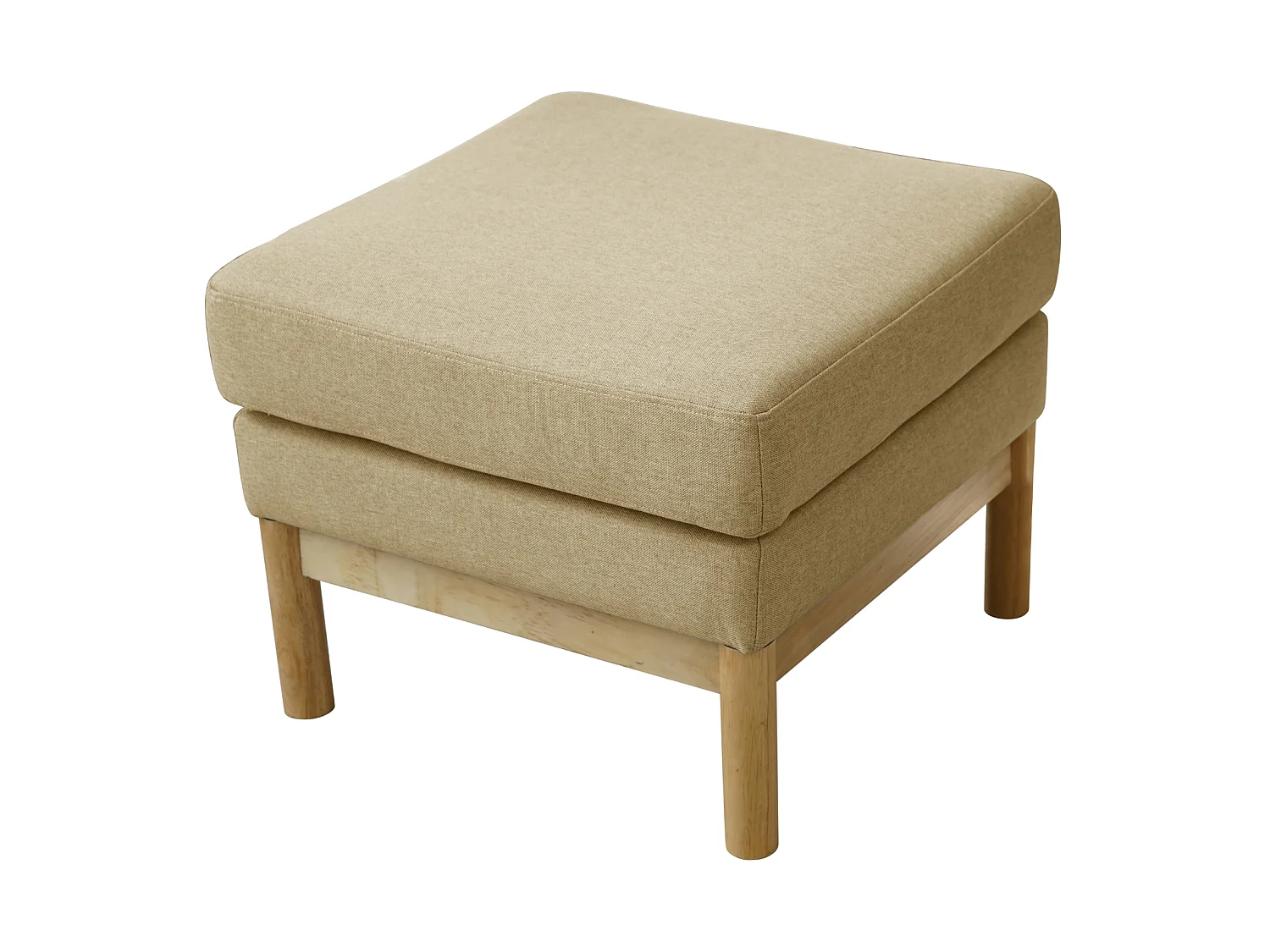 Tabouret SVITA HOLLY, banc, repose-pieds, coiffeuse, chaise, beige/naturel