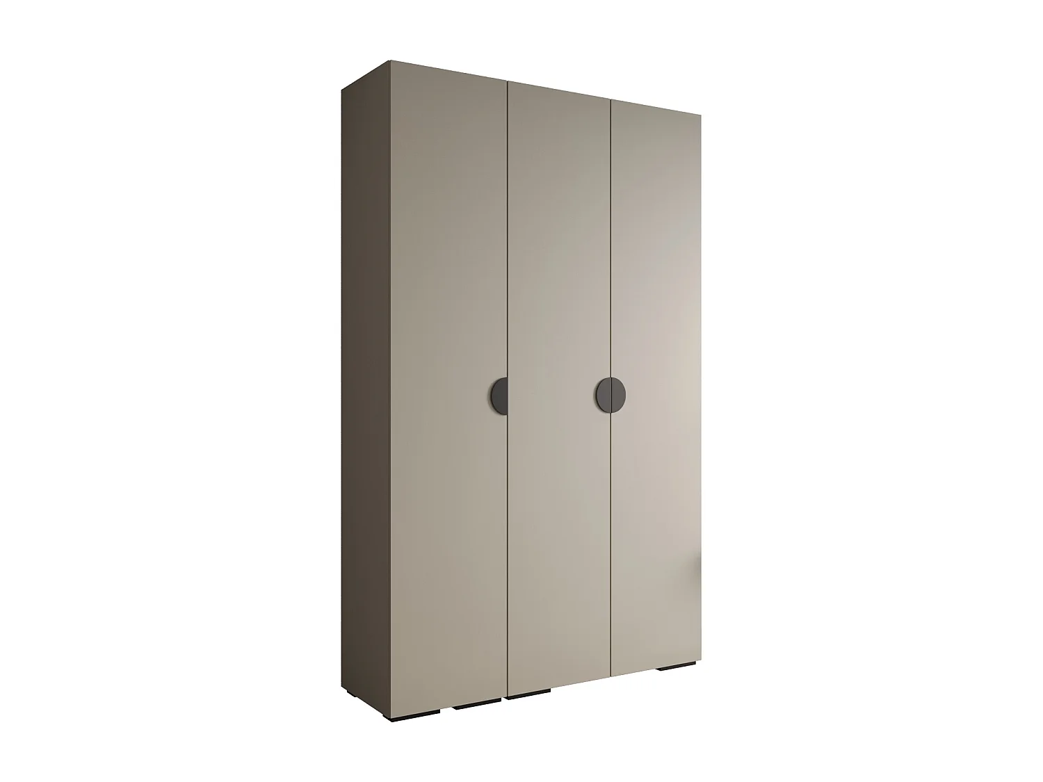Armadio Inova 4 a ante battenti 236,7/150/47 3 porte (Grigio/Nero)
