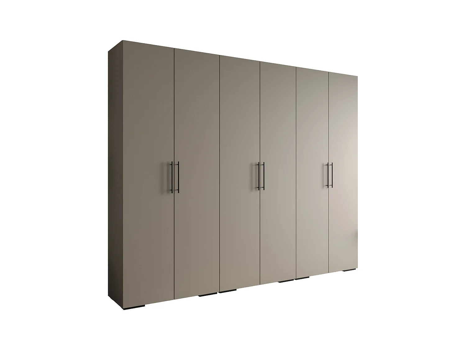 SCHWEBETÜRENSCHRANK INOVA 3 236,7/300/47 (Grau/Schwarz)