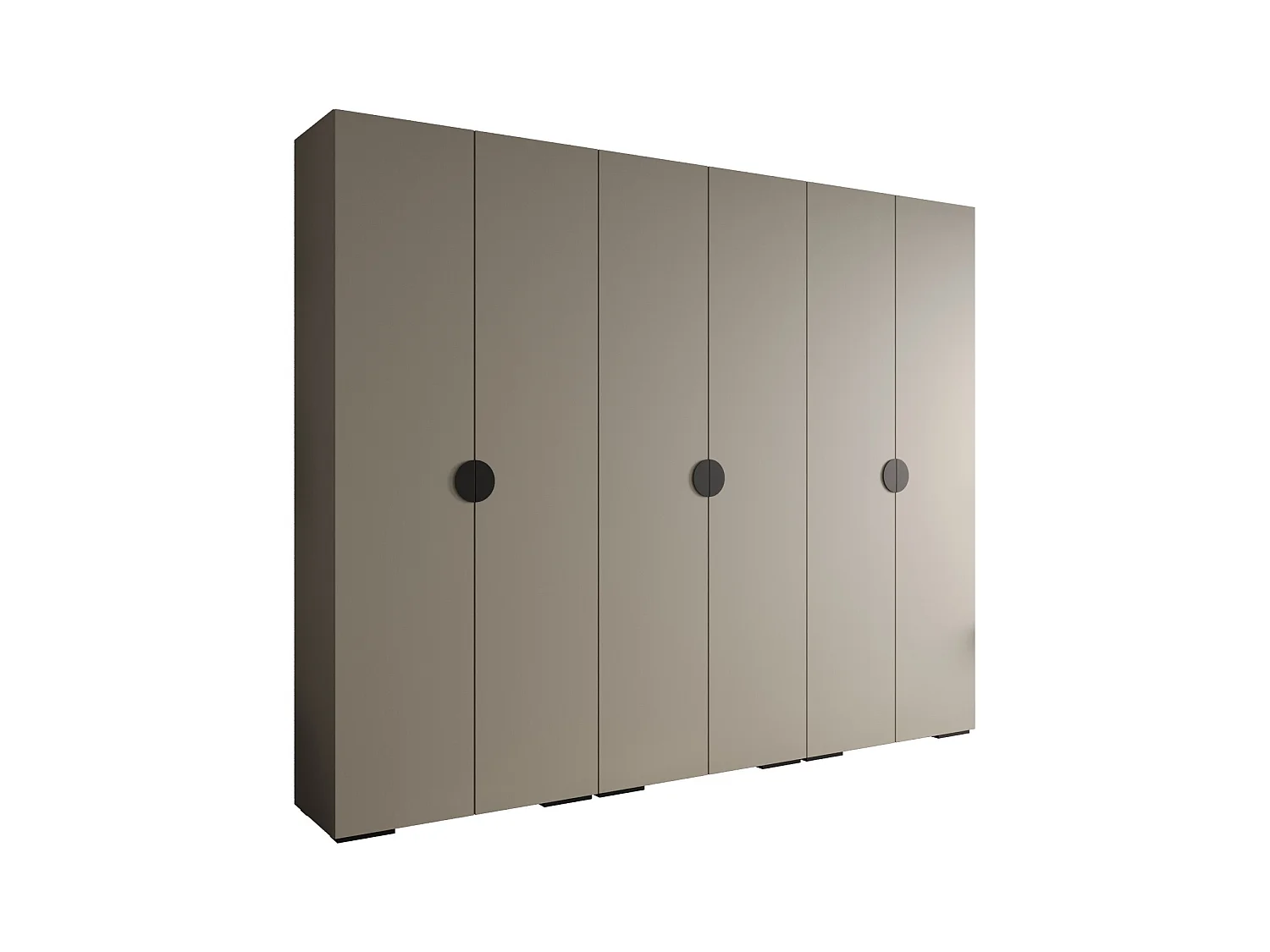 SCHWEBETÜRENSCHRANK INOVA 4 236,7/300/47 (Grau/Schwarz)