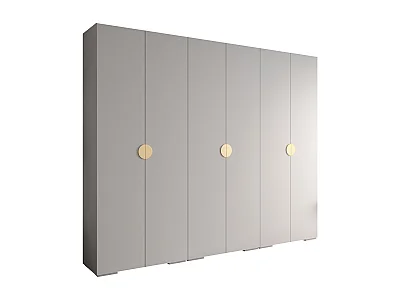Armadio Inova 4 a ante battenti 236,7/300/47 6 porte (blanc/doré)