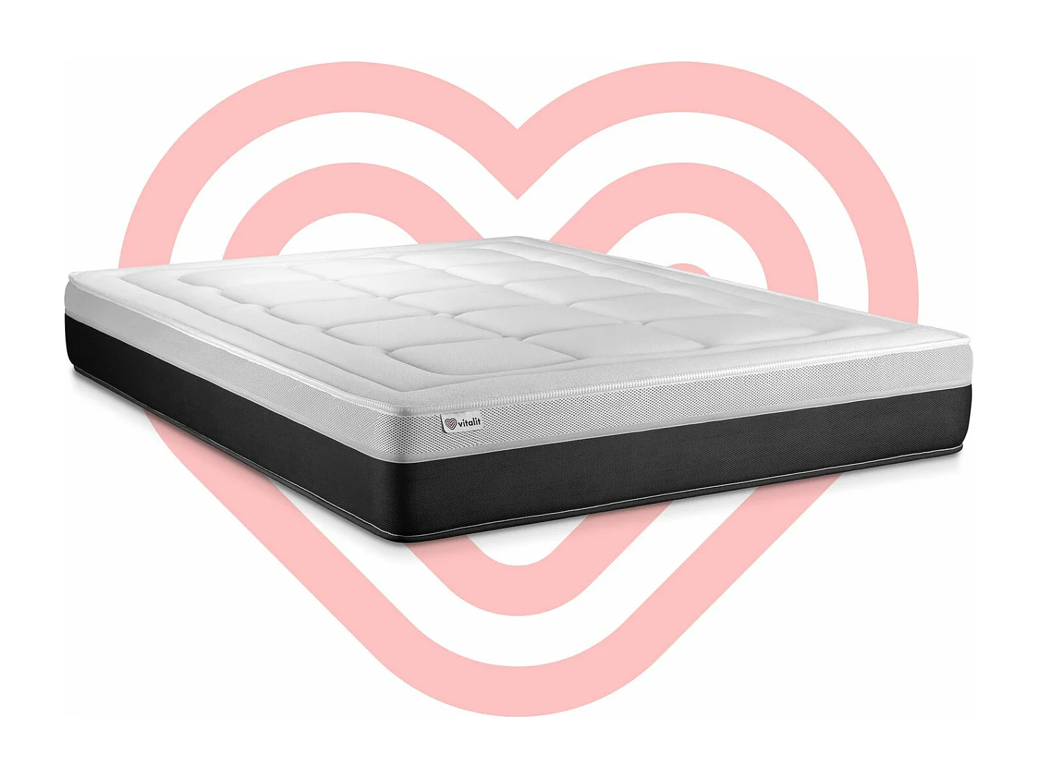 Matelas 160x220 cm Ressorts ensachés et Mémoire de forme - Vital Form