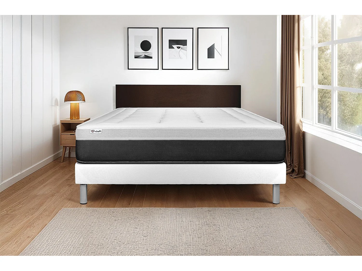 Matras 130x200 cm pocketveren en traagschuim - Vital Form