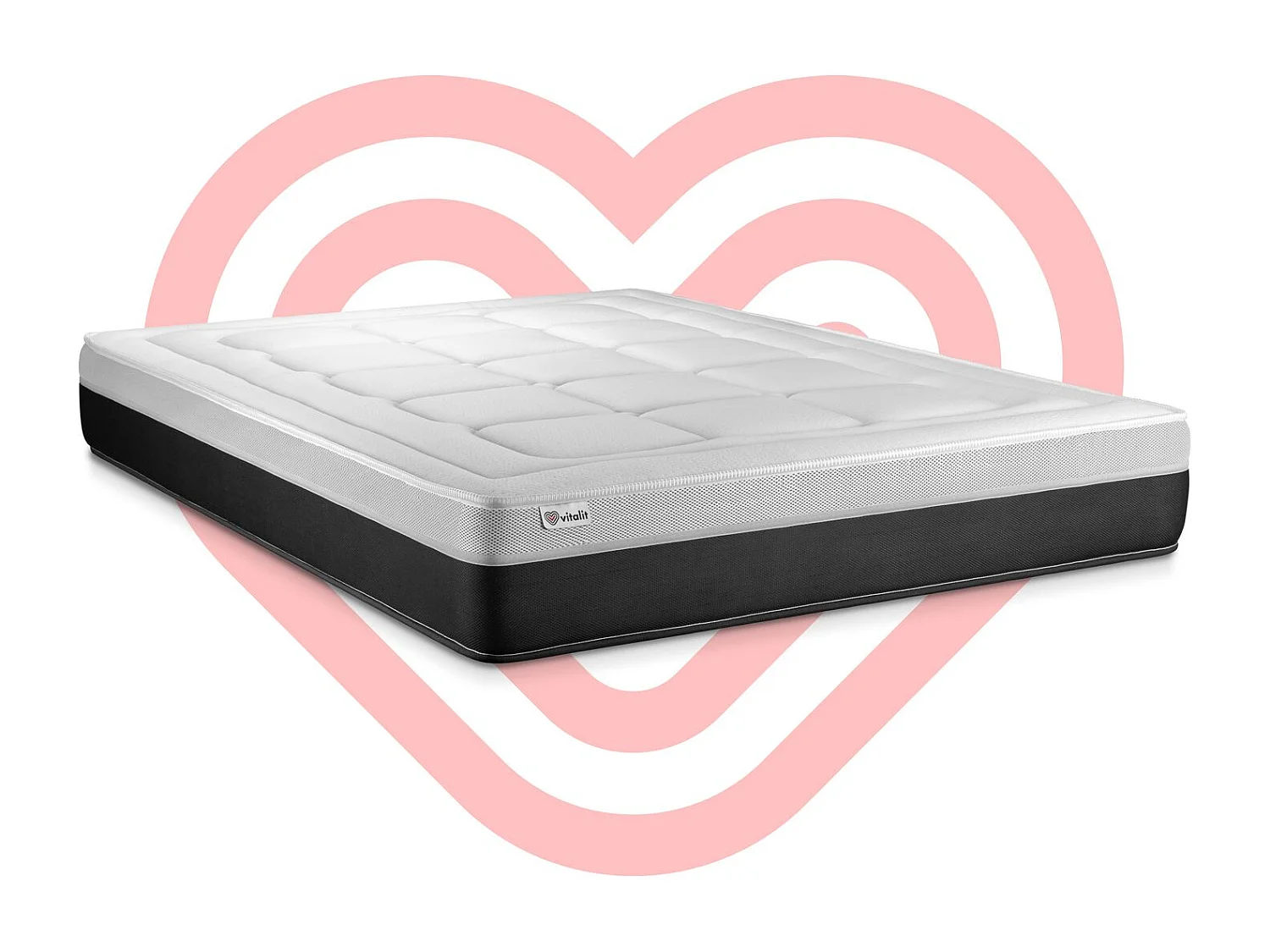 Matras 130x200 cm pocketveren en traagschuim - Vital Form